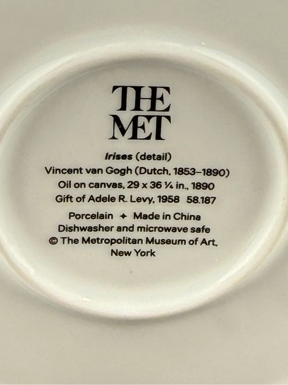 Van Gogh Irises Tea Set The Met Museum Teapot & 2 Cups Porcelain Displayed Only